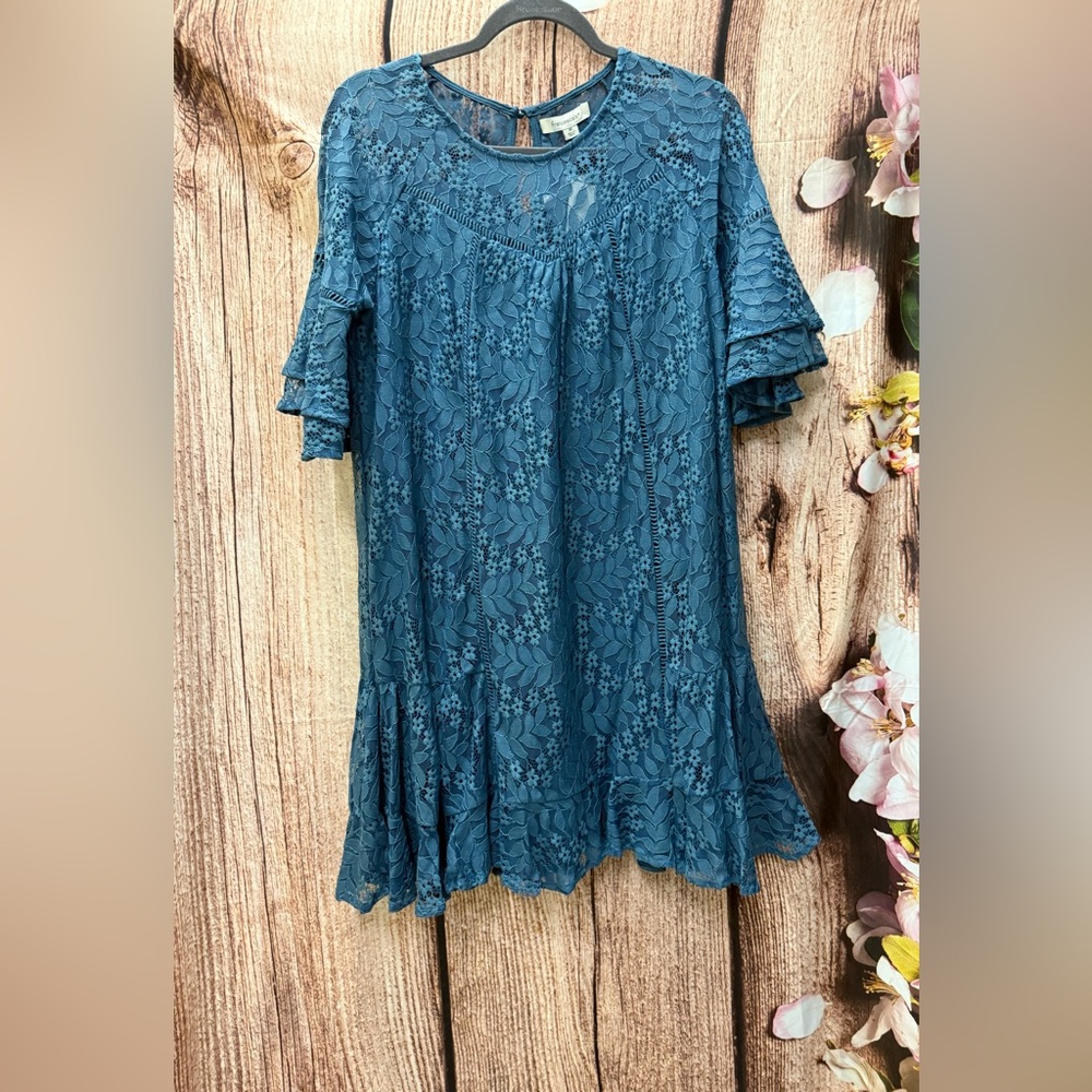 Teal Lace Dress